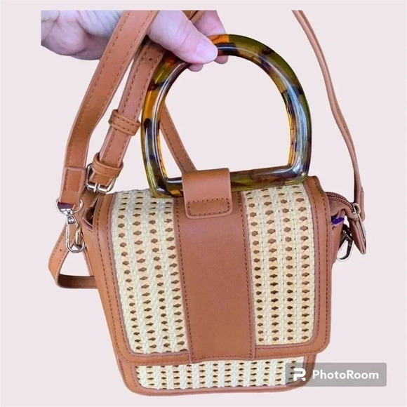 None Handbags - Shoulder Bag Brown and Tan Ladies Bag